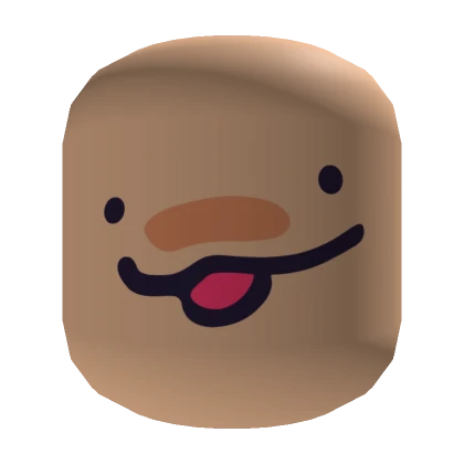 Derpy Noob Smiley Silly Face [Pastel Brown]