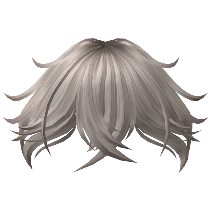 Messy Fluffy Bangs in Ash Blonde