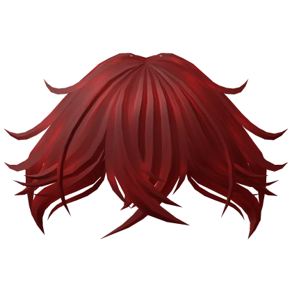 Messy Fluffy Bangs in Red