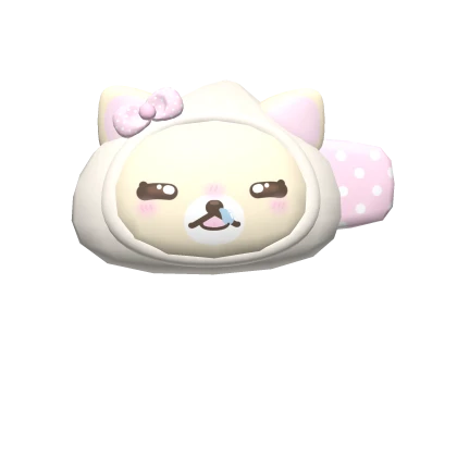 /ᐠ◞ ⸝⸝ ◟マ💤 ♡ slweepy dumpling kitty hairclip 🥟🎀