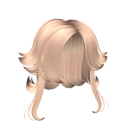 Angel y2k messy hair in blonde