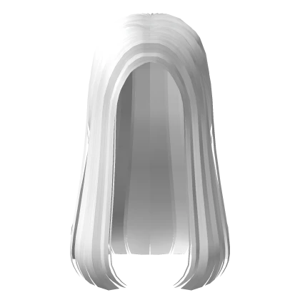 Sleek Blunt Hair in White