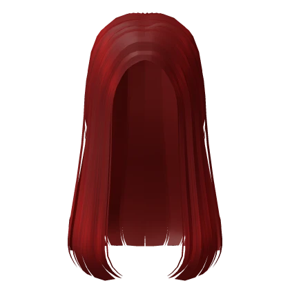 Sleek Blunt Hair in Red