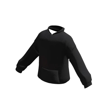 black oversized hoodie