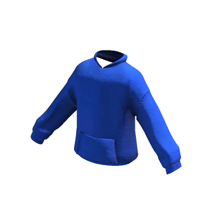 blue oversized hoodie