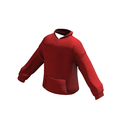 red oversized hoodie