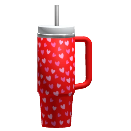 Preppy Valentines Heart Cup