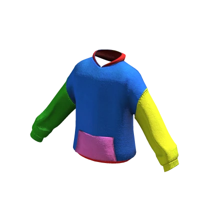 colorblock oversized hoodie