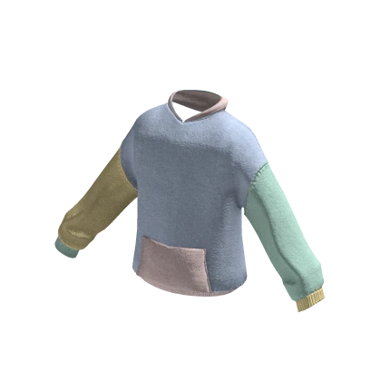 colour block hoodie