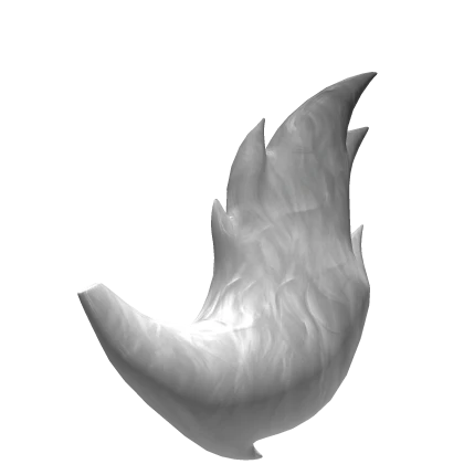 tail fluffy white