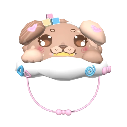 ♡ kawaii abc school puppy hat