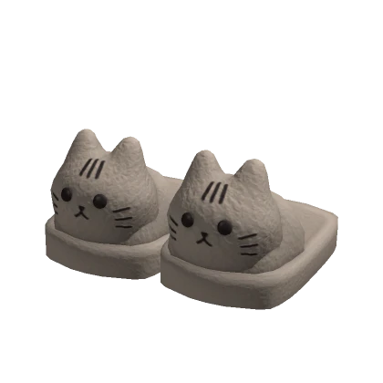 Brown Cute Cat Slippers