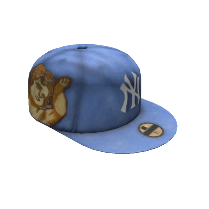 NYC Tilted Angel Blue Cap