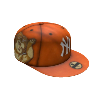 NYC Tilted Angel Orange Cap