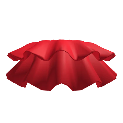 Red Full Short High Waisted Glam Tutu Skirt