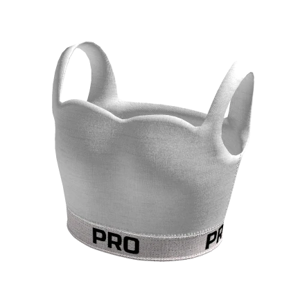 white pro athletic top