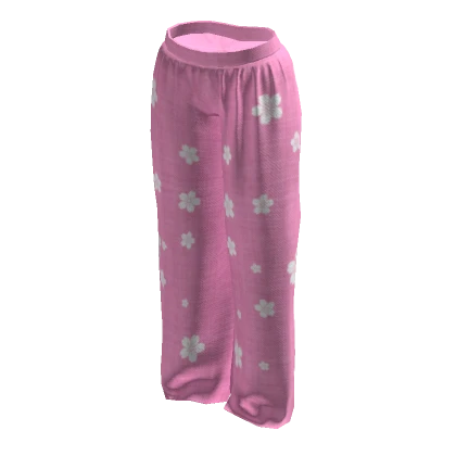 pink flower pajama sweats 