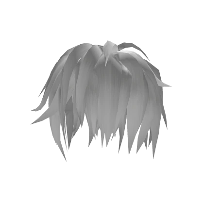 white messy long hair