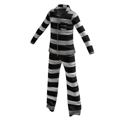 Striped Prison Jumpsuit