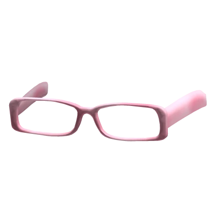 Y2K Nerd Glasses in Pink