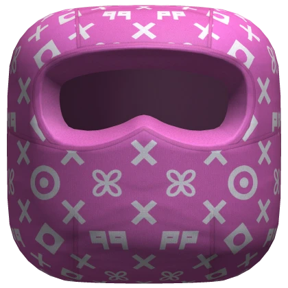Pink Designer Ski Mask