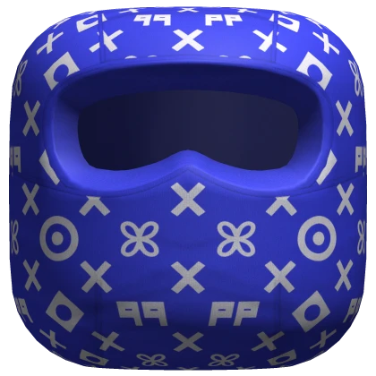 Blue Ski Designer Mask