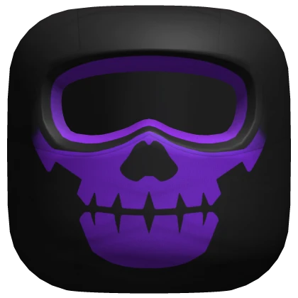 Purple Skull Ski Mask