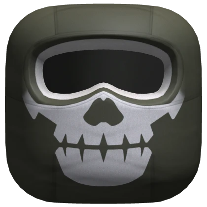 Army Green Skull Ski Mask