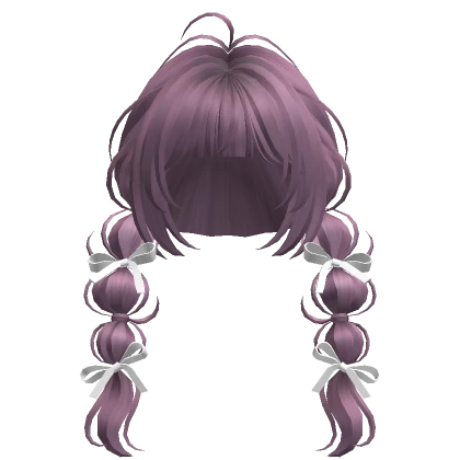 Bubble Braids w/ Ribbons(Purple2)