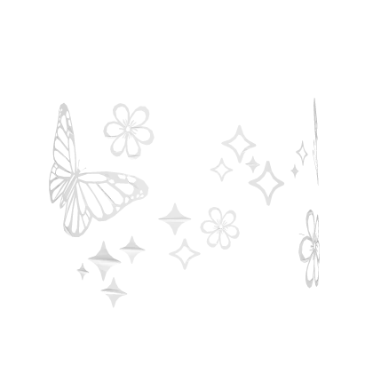 🦋 Star Butterfly Star Stickers Tattoo - White 