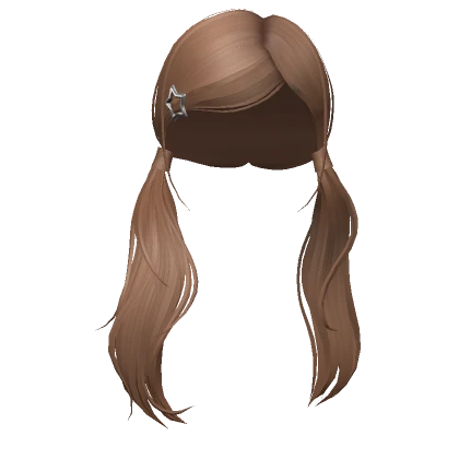 Y2K Acubi Sidepart Pigtails (Light Brown)