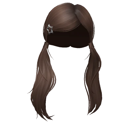 Y2K Acubi Sidepart Pigtails (Brown)