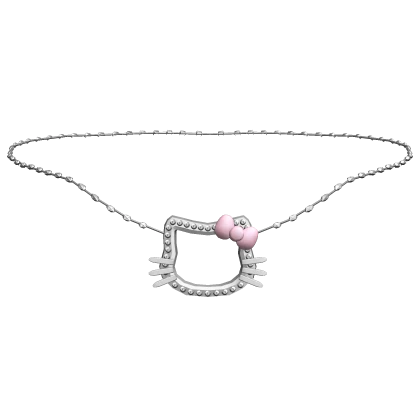 ♡ 1.0 kitty diamond necklace