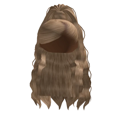 Blonde Ponytail with Side Swoop