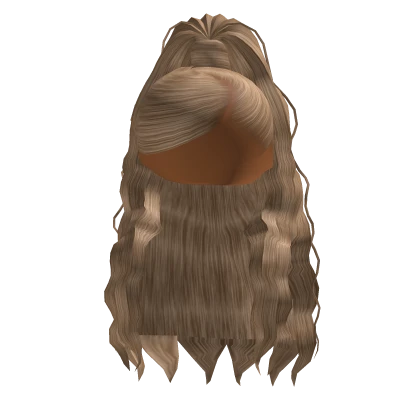 Blonde Ponytail with Side Swoop