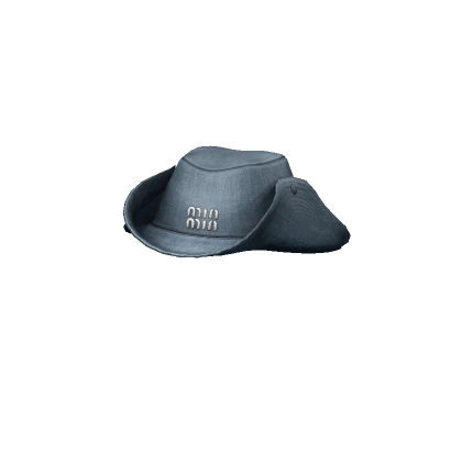 Denim Miu Cowboy Hat