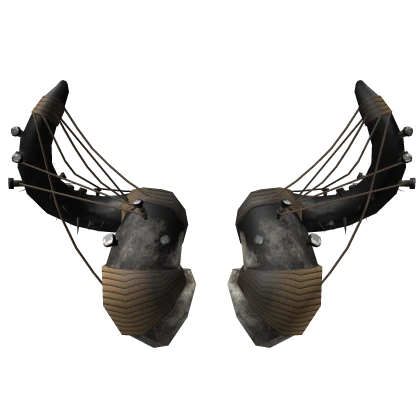 Black Nail Horns W/ Ropes