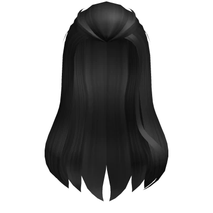 y2k Bumped Half-up Half-down hair in Black