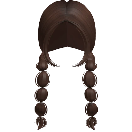 Y2K Low Bubble Pigtails in Brown