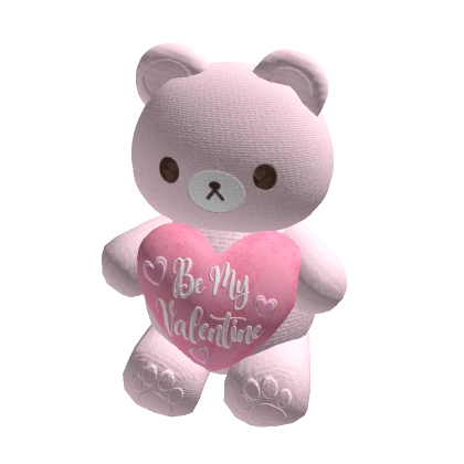 ♡ kawaii valentines bear plushie (holdable)