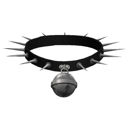 Spiked Bell Choker Black 3.0