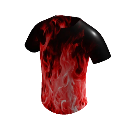 Cool Demon Red Glowing Fire Gamer Flames T-Shirt