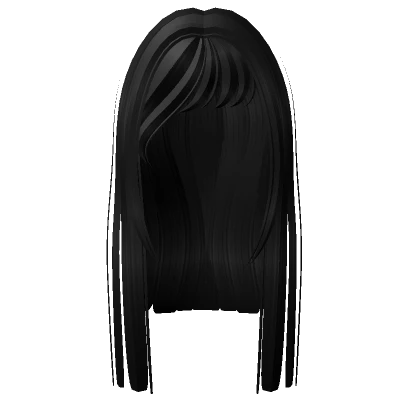 Black long straight hair