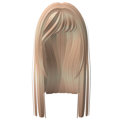Blonde long straight hair