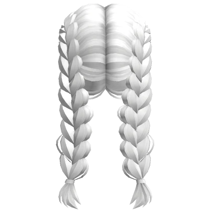 Long Soft Dutch Braid  (white)