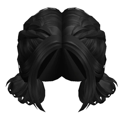 Soft Dutch Braid Bun (Black)