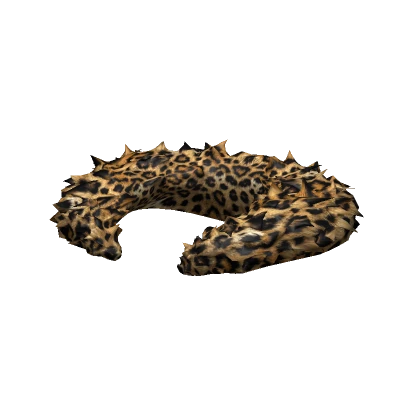 [1.0] Brown Leopard Fur Collar