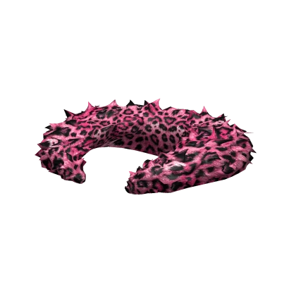 [1.0] Pink Leopard Fur Collar