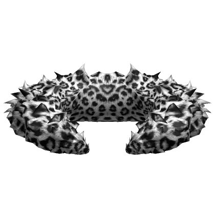 [3.0] Grey Leopard Fur Collar