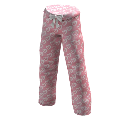 Cute Valentines Heart Pajama Pants